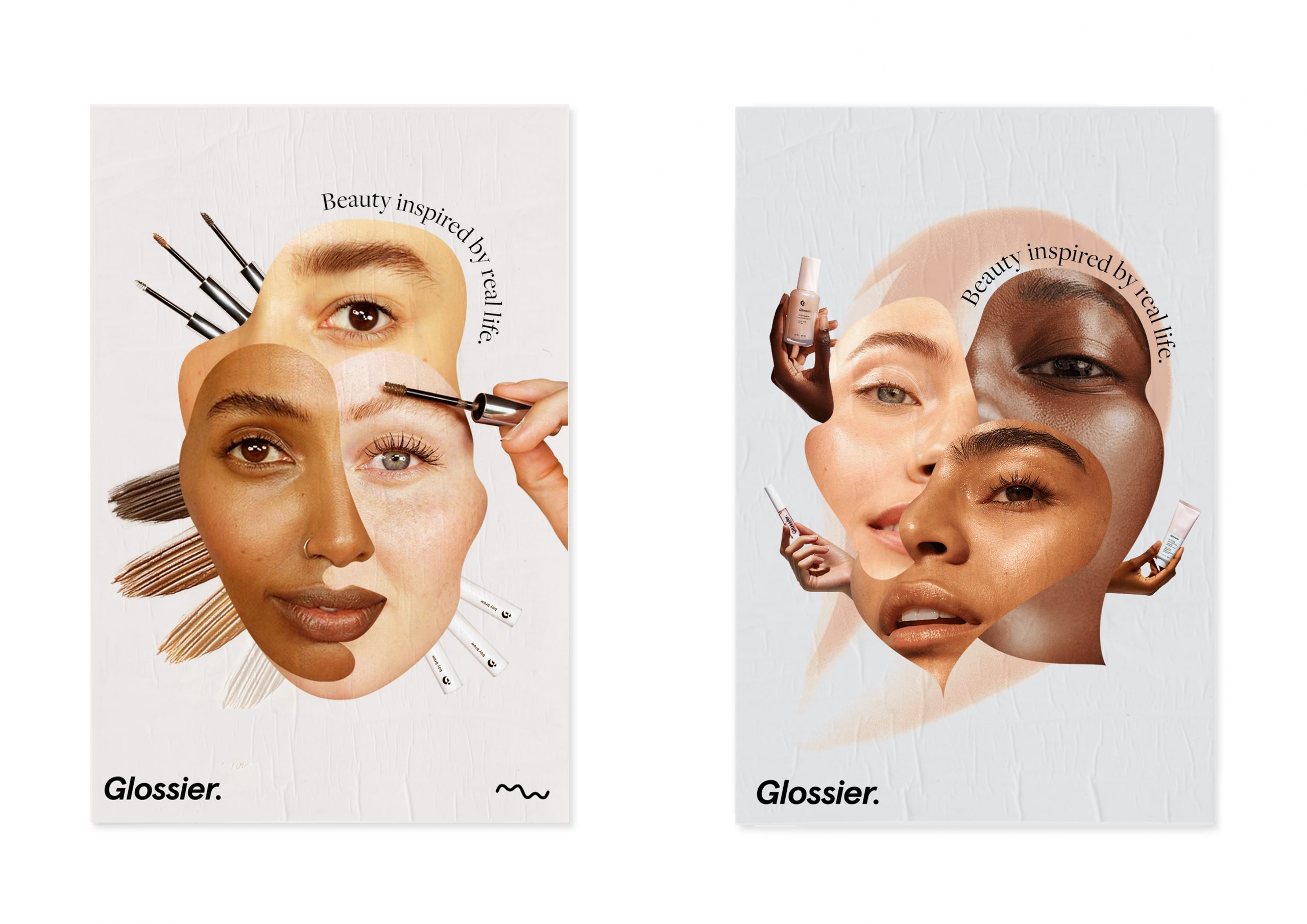 Glossier collage posters for possible campaign
