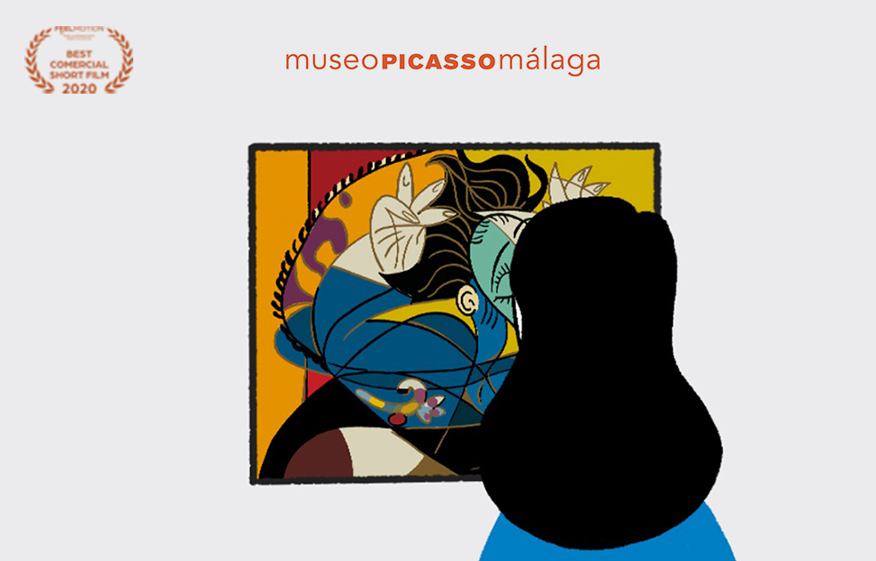 Museo Picasso Malaga animacion de cuadros abbstractos